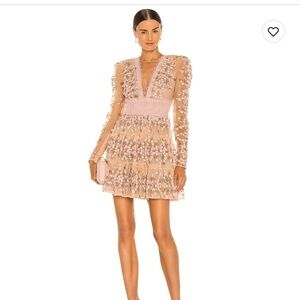 Bronx and Banco Megan Mini Dress in Rose